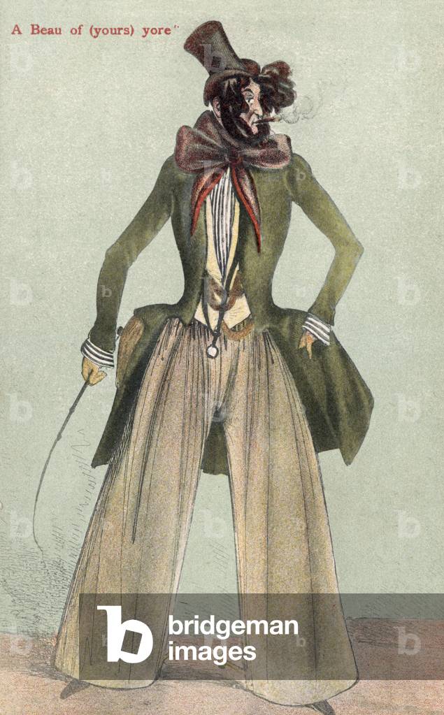 A Beau of (yours) yore (colour litho)