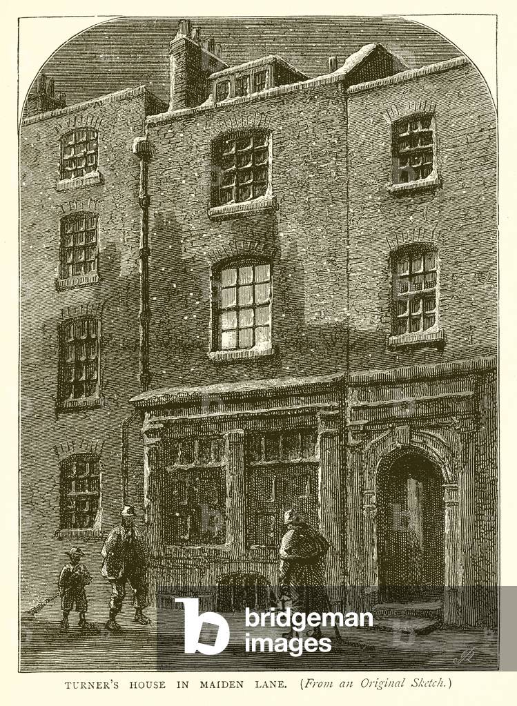 Turner's House in Maiden Lane (engraving)