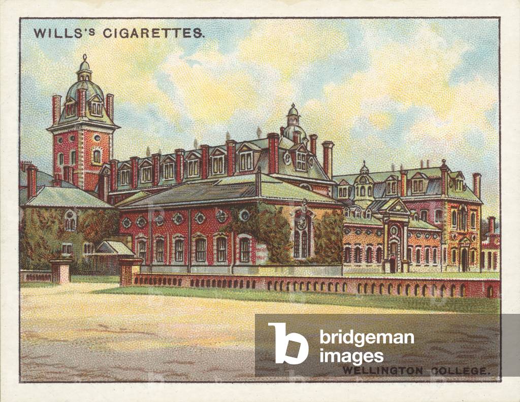 Public Schools, Wellington College, Virtutis fortuna comes (chromolitho)