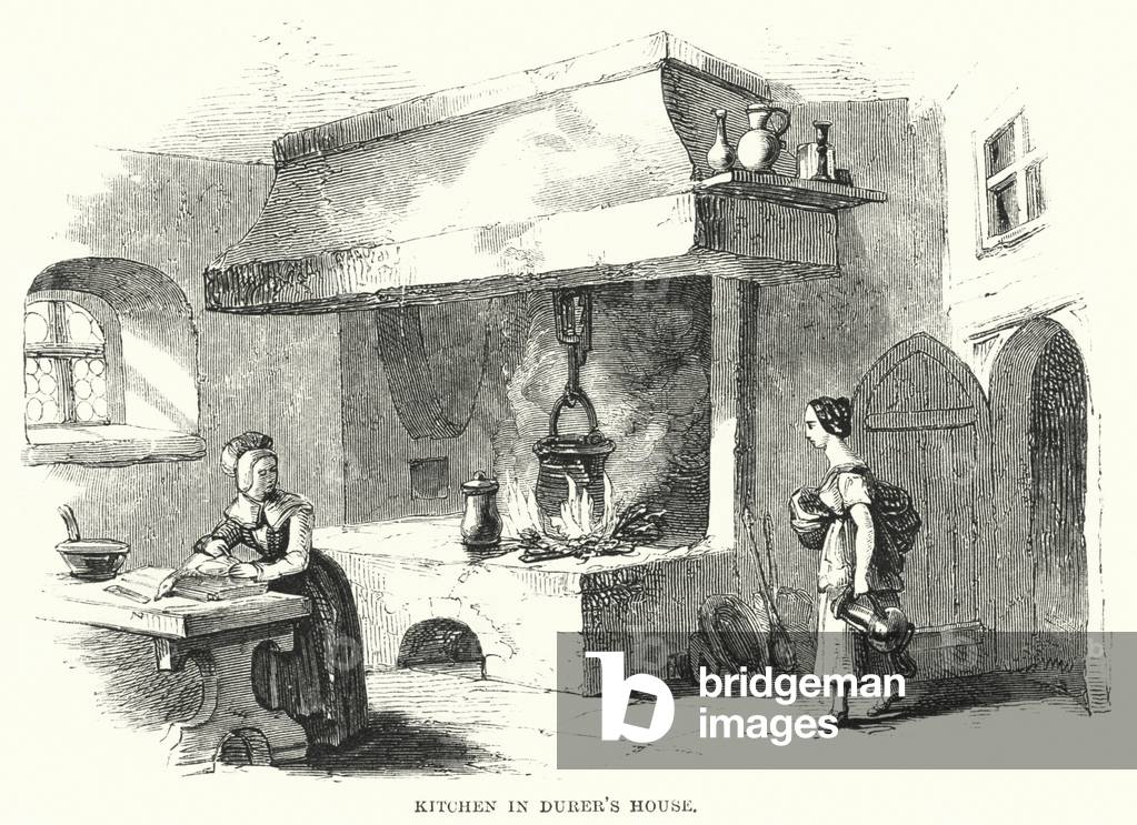 Kitchen in Durer's House (engraving)
