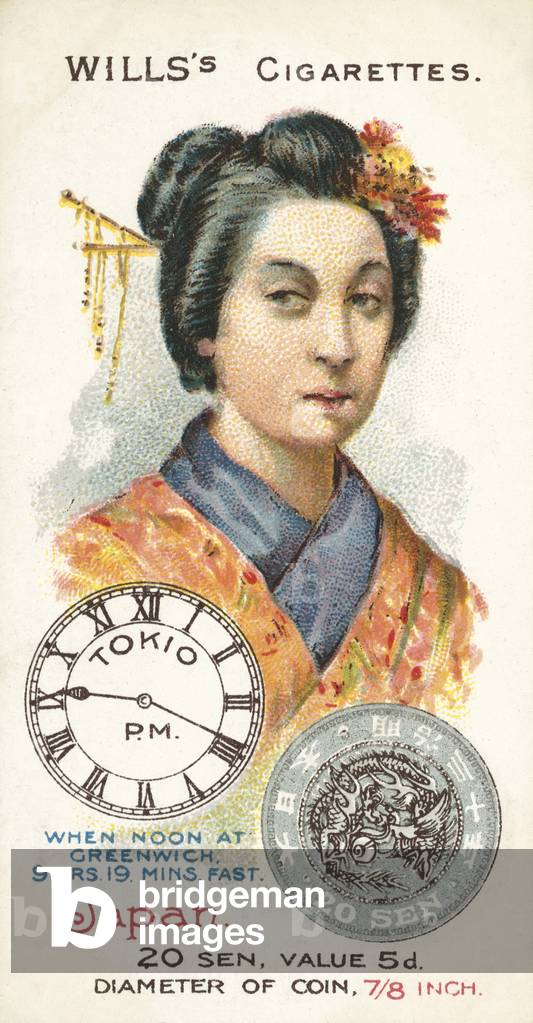 Japan, Sen (chromolitho)