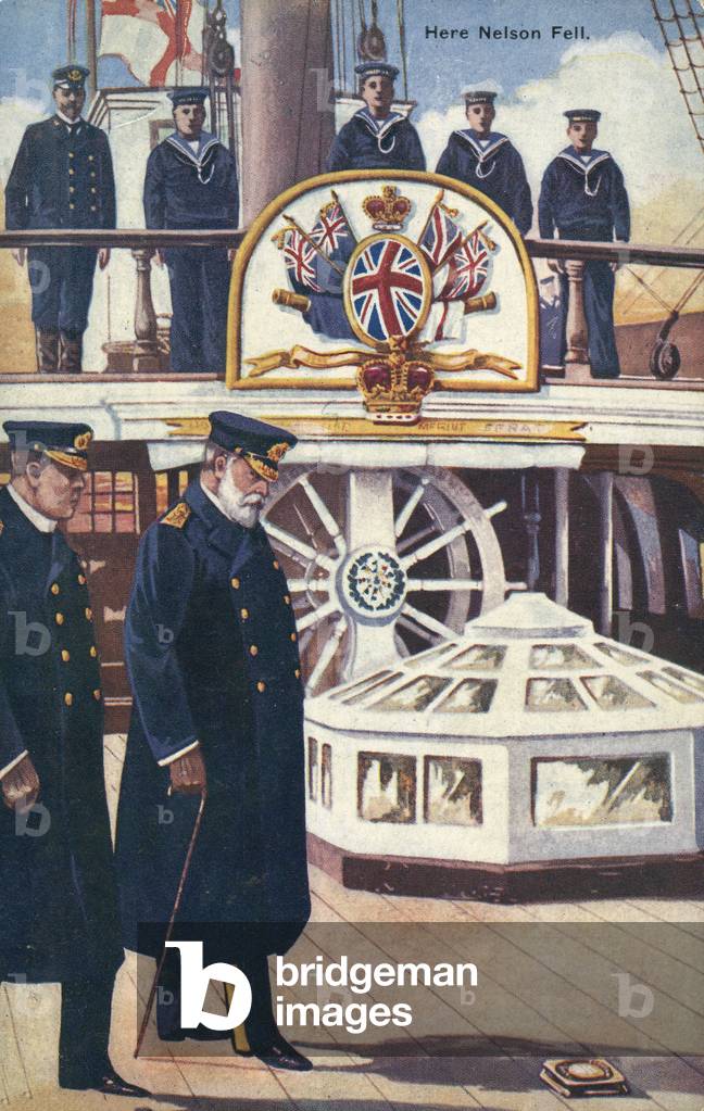 Commemoration of the death of Lord Nelson (colour litho)