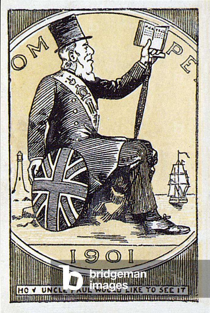 Cigarette card, Boer War cartoon (litho)