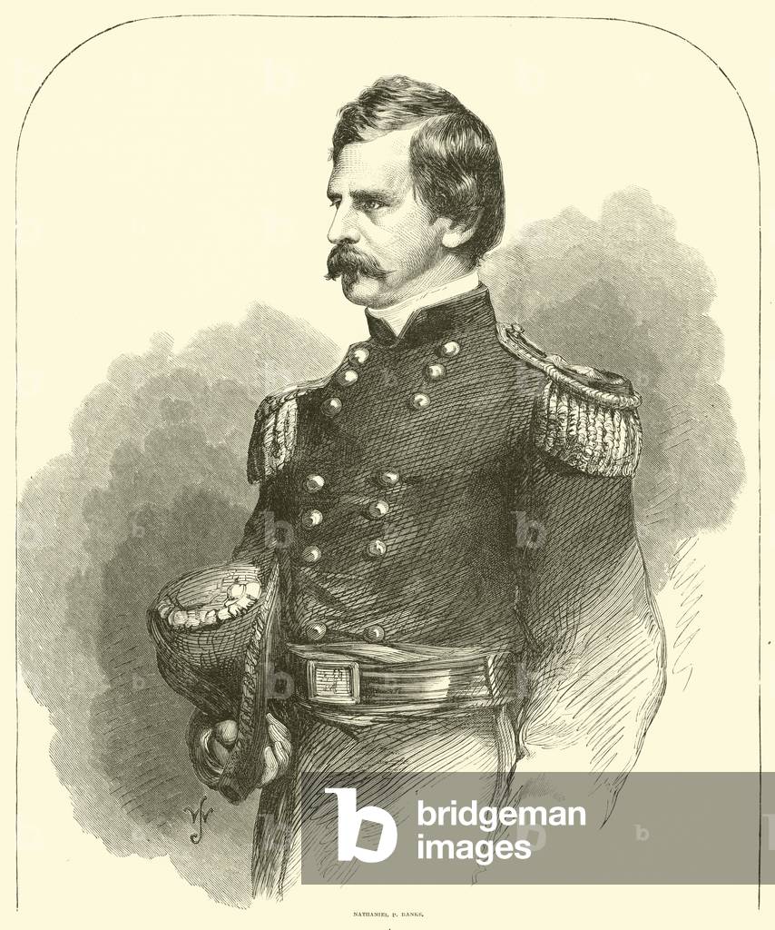 Nathaniel P Banks, 1863 (engraving)