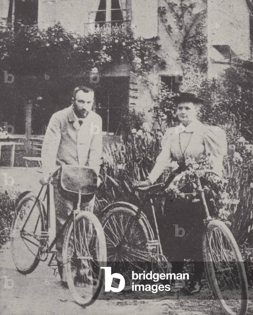 Pierre and Marie Curie (b/w photo)