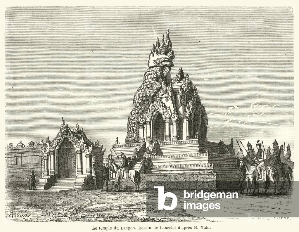 Le temple du Dragon (engraving)