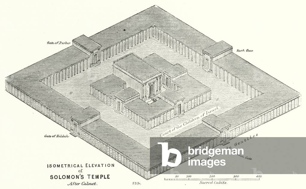 Isometrical Elevation of Solomon's Temple, after Calmet (engraving)