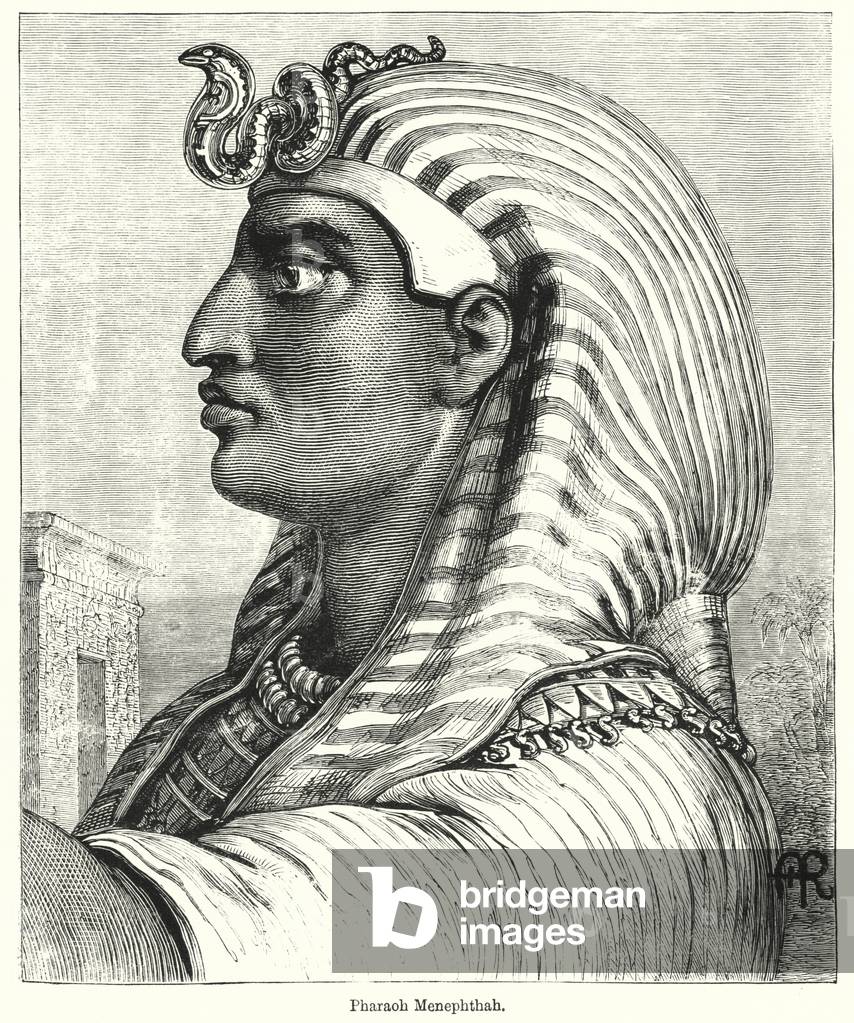 Pharaoh Menephthah (engraving)