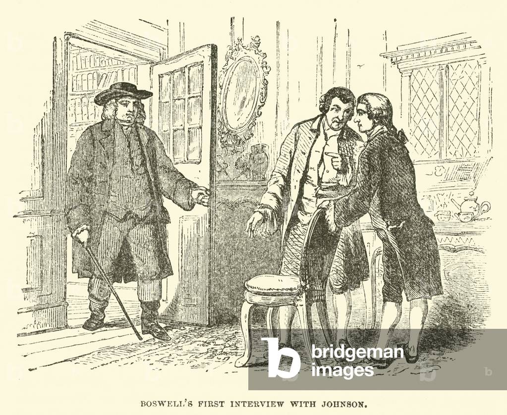 Boswell's First Interview with Johnson (engraving)