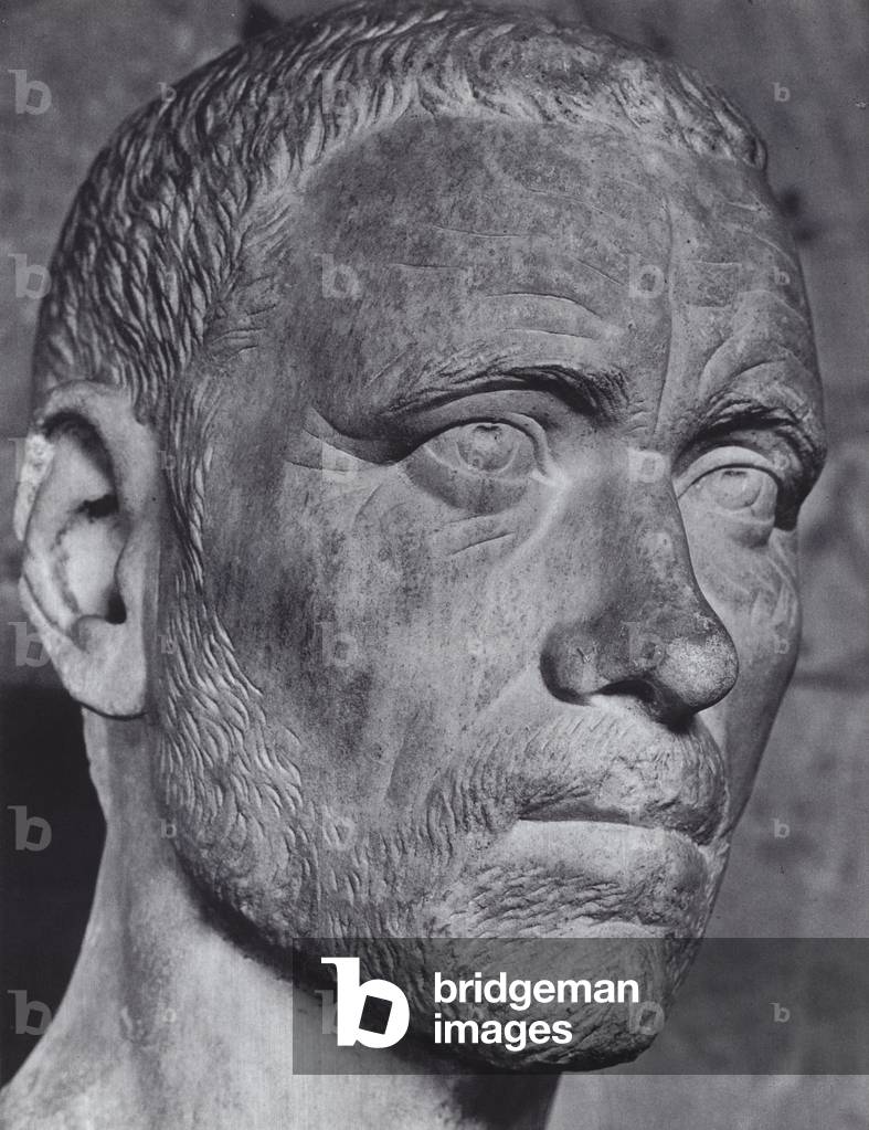 Roman Portraits: Male Portrait (b/w photo)