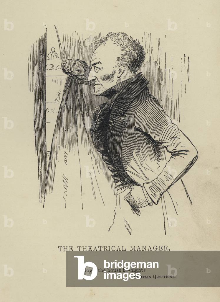 Kenny Meadows: The Theatrical Manager (engraving)