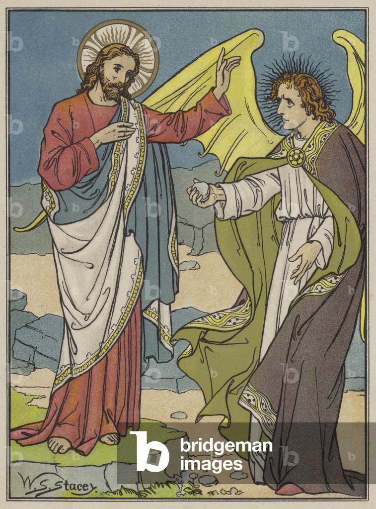 The Temptation (colour litho)
