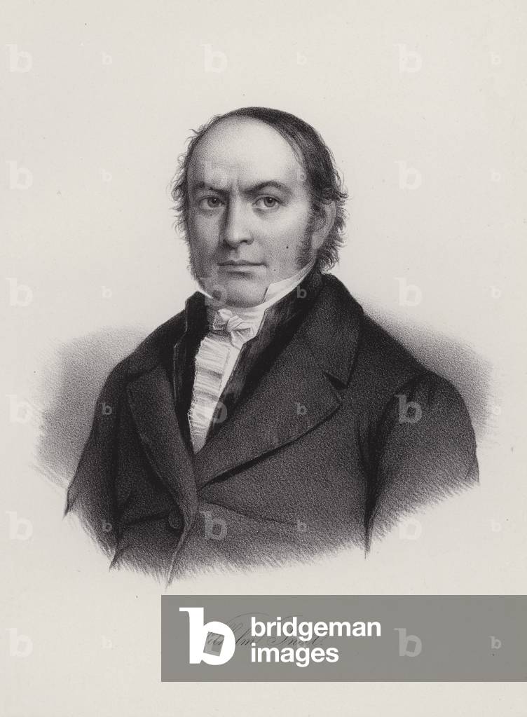 Wilhelm Snell, Swiss professor and politician (engraving)