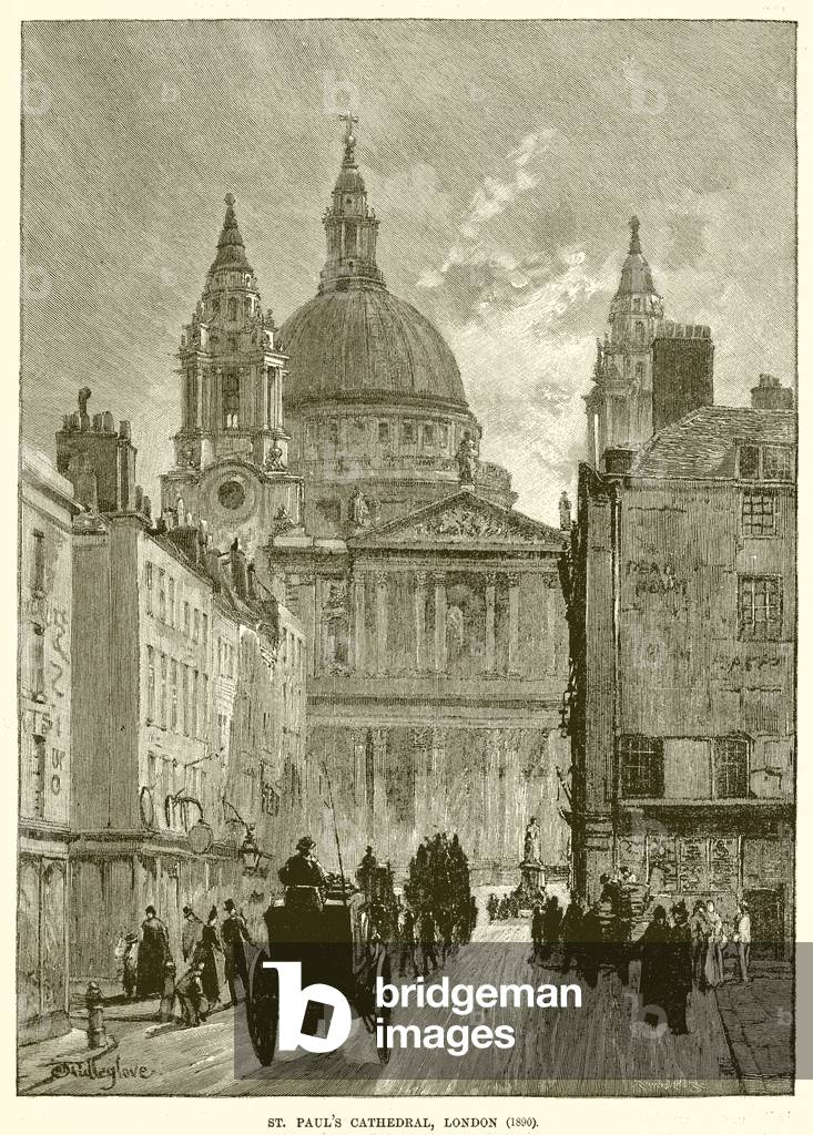 St. Paul's Cathedral, London (1890) (engraving)