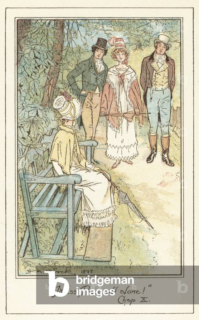 Illustration for Jane Austen's Mansfield Park. (colour litho)