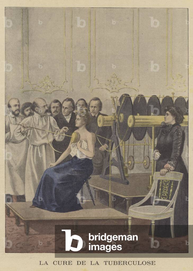 A cure for tuberculosis (colour litho)