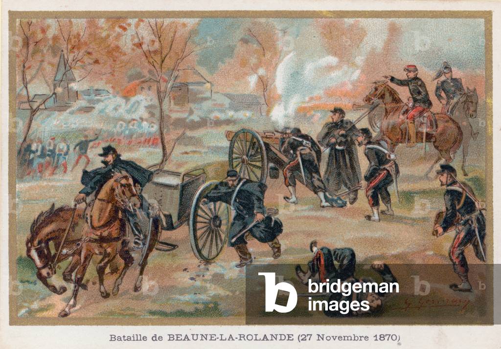 The Battle of Beaune-La-Rolande (chromolitho)