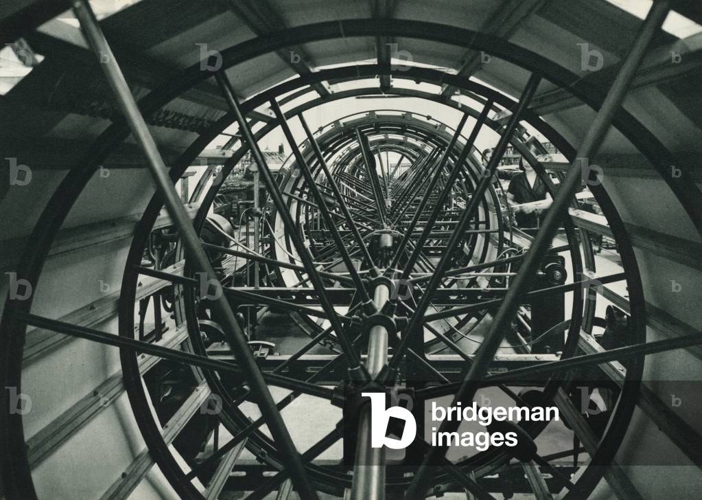 Turkey: Ipekli fabrikasi, Silk Spinning Mill at Bursa (b/w photo)