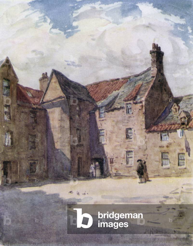 General's Entry, Potterrow (colour litho)