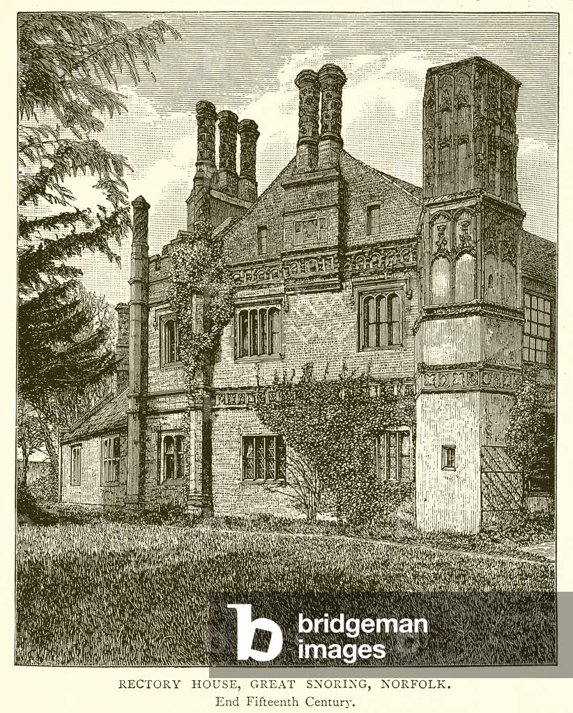 Rectory House, Great Snoring, Norfolk (engraving)