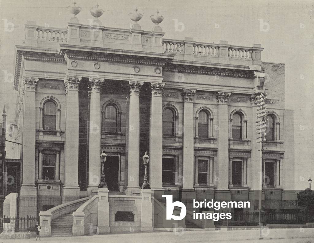 The Houses of Parliament, Adelaide (b/w photo)