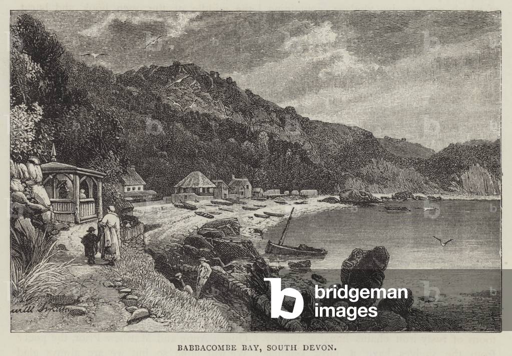 Babbacombe Bay, South Devon (engraving)