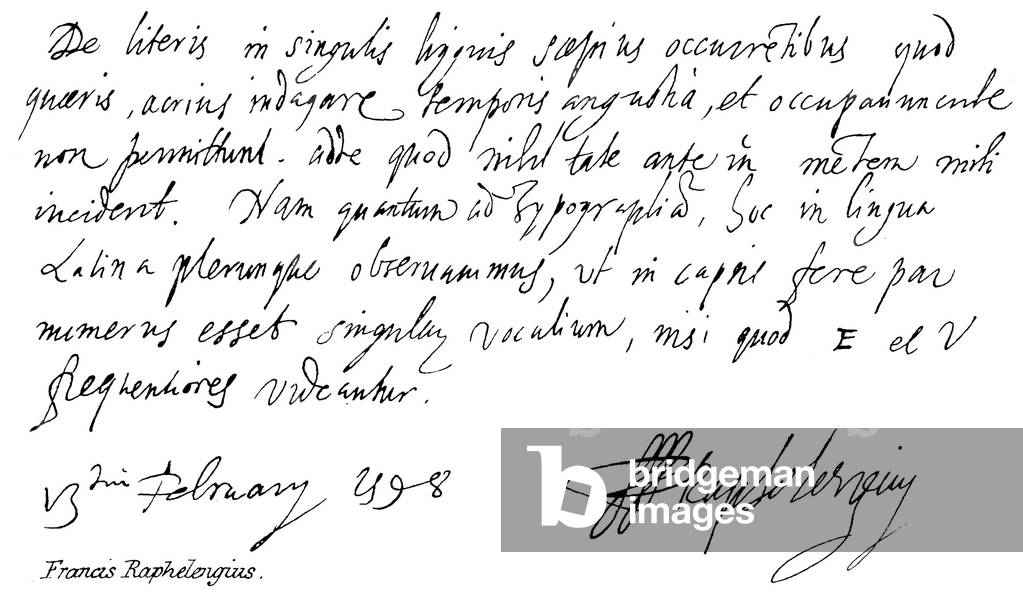 Francis Raphelengius (engraving)