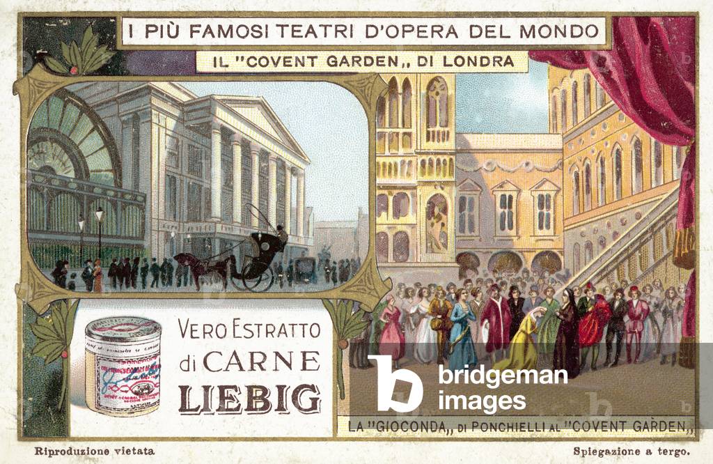 Royal Opera House, Covent Garden, London (chromolitho)