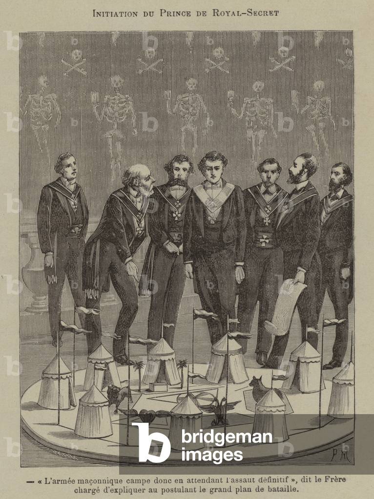 Initiation of a Sublime Prince of the Royal Secret (engraving)