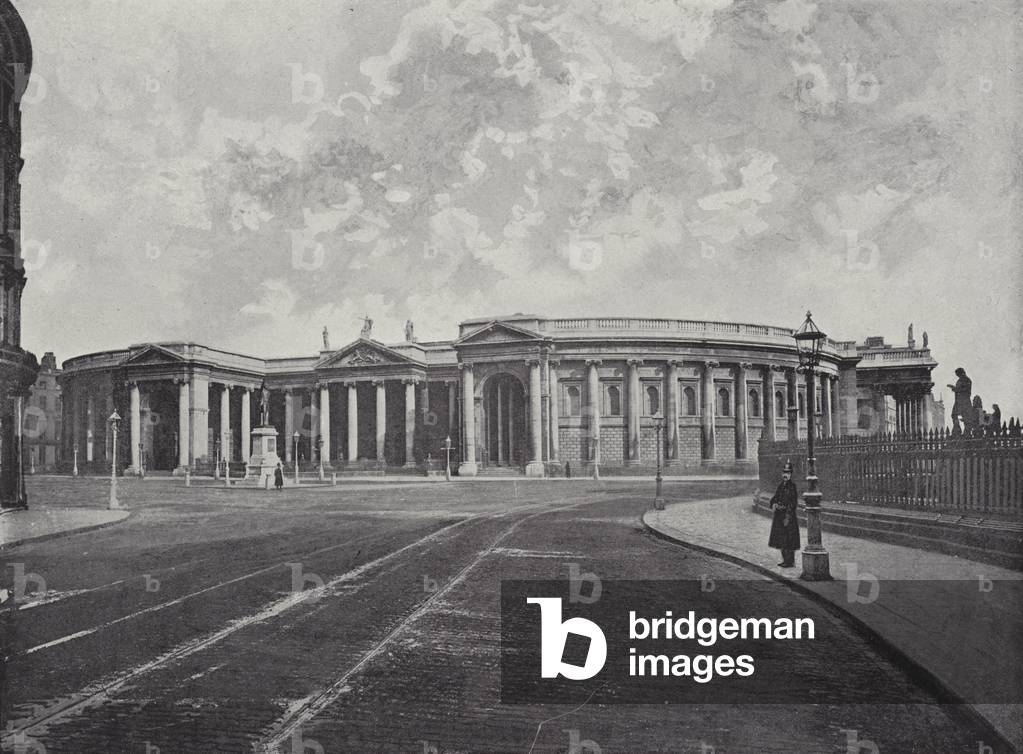 Bank of Ireland (Old Parliament House), Dublin (b/w photo)
