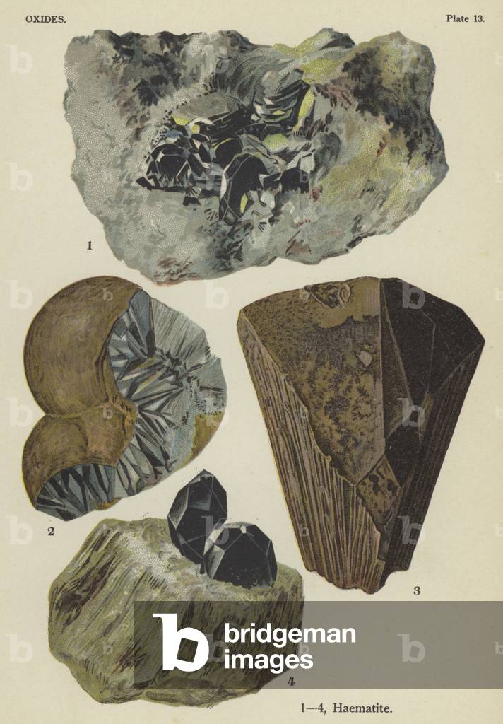 Oxides, haematite (colour litho)
