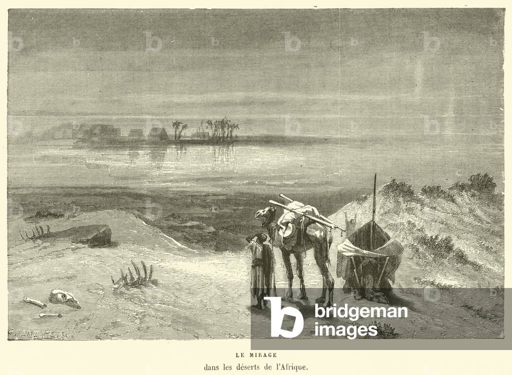 Le Mirage dans les deserts de l'Afrique (engraving)
