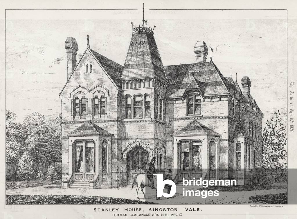 Stanley House, Kingston Vale (engraving)