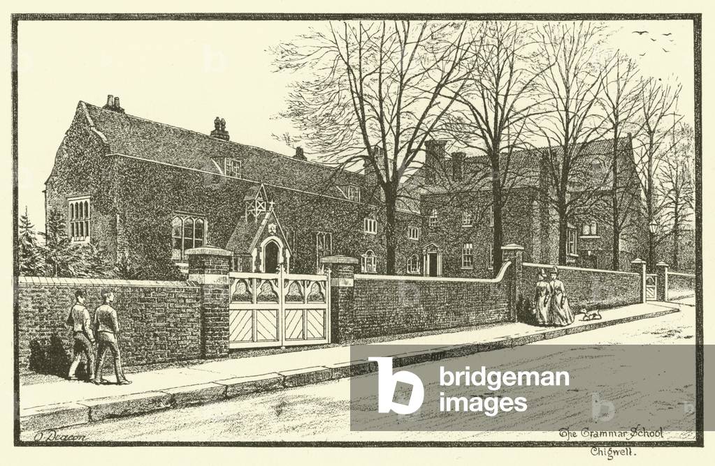 The Grammar School, Chigwell (engraving)