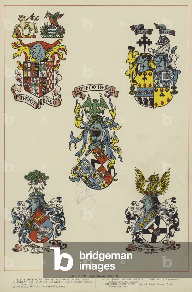 The Armorial Bearings (colour litho)