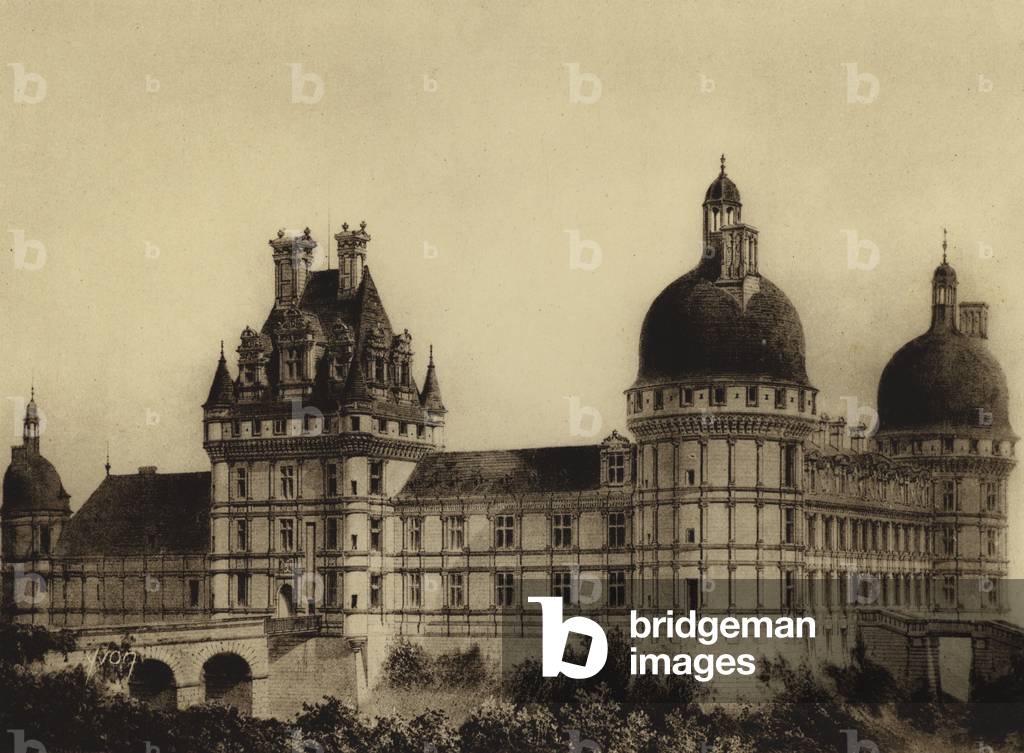 Chateau de Valencay (b/w photo)