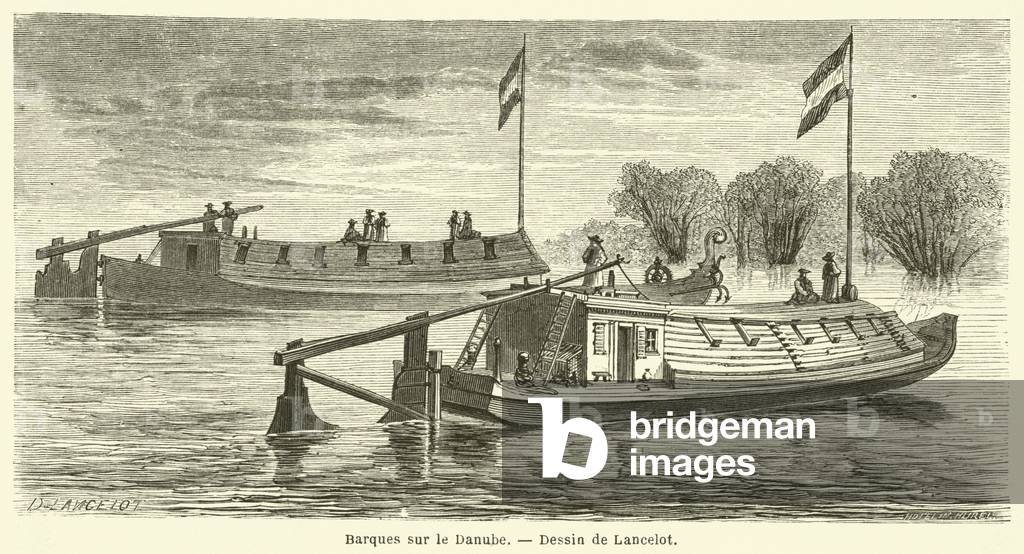 Barques sur le Danube (engraving)