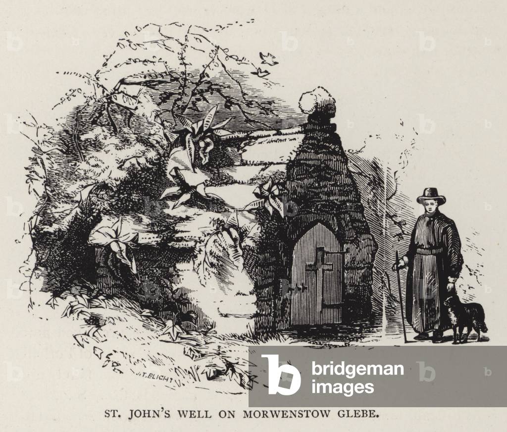 St John's Well on Morwenstow Glebe (engraving)