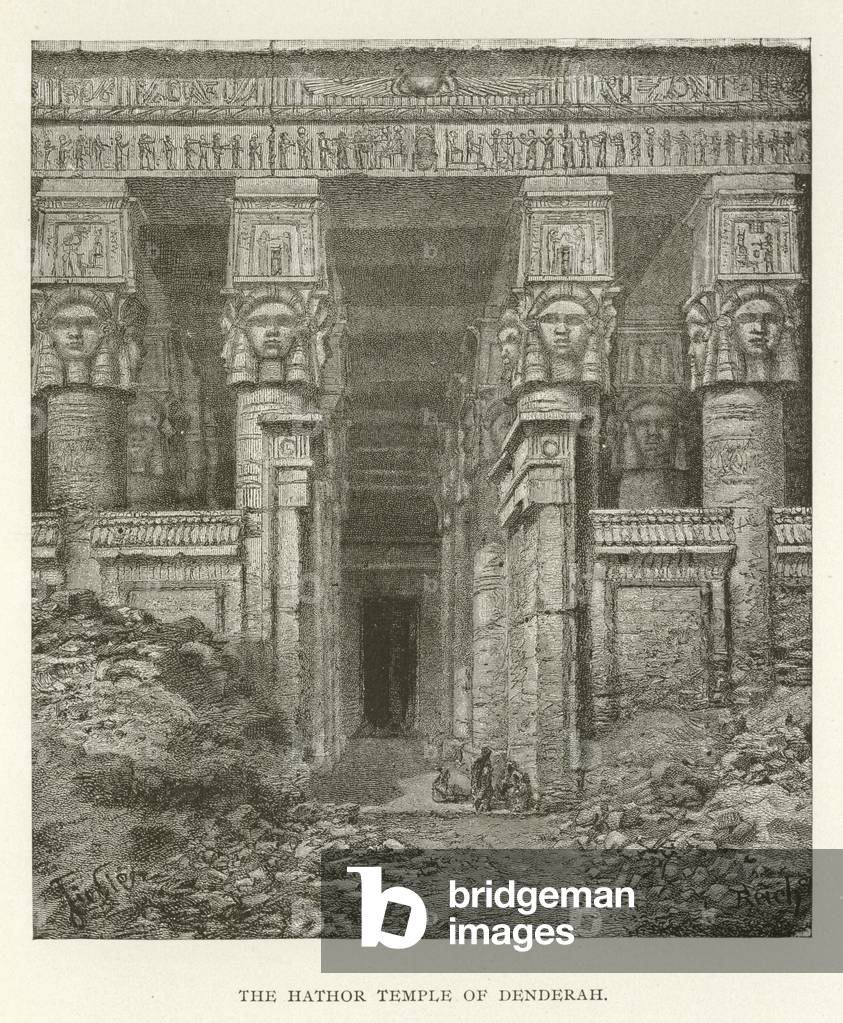 The Hathor Temple of Denderah (engraving)