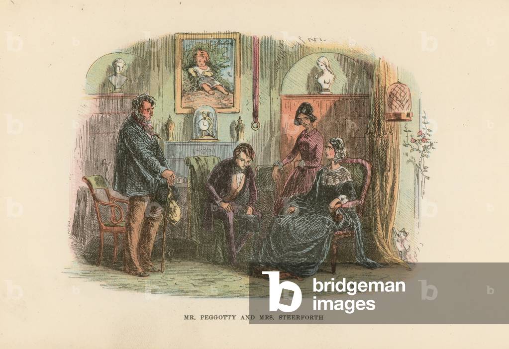 Illustration for David Copperfield (colour litho)