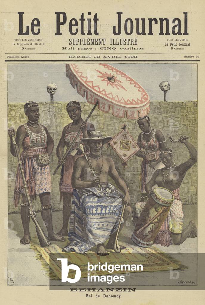 Behanzin, King of Dahomey (colour litho)