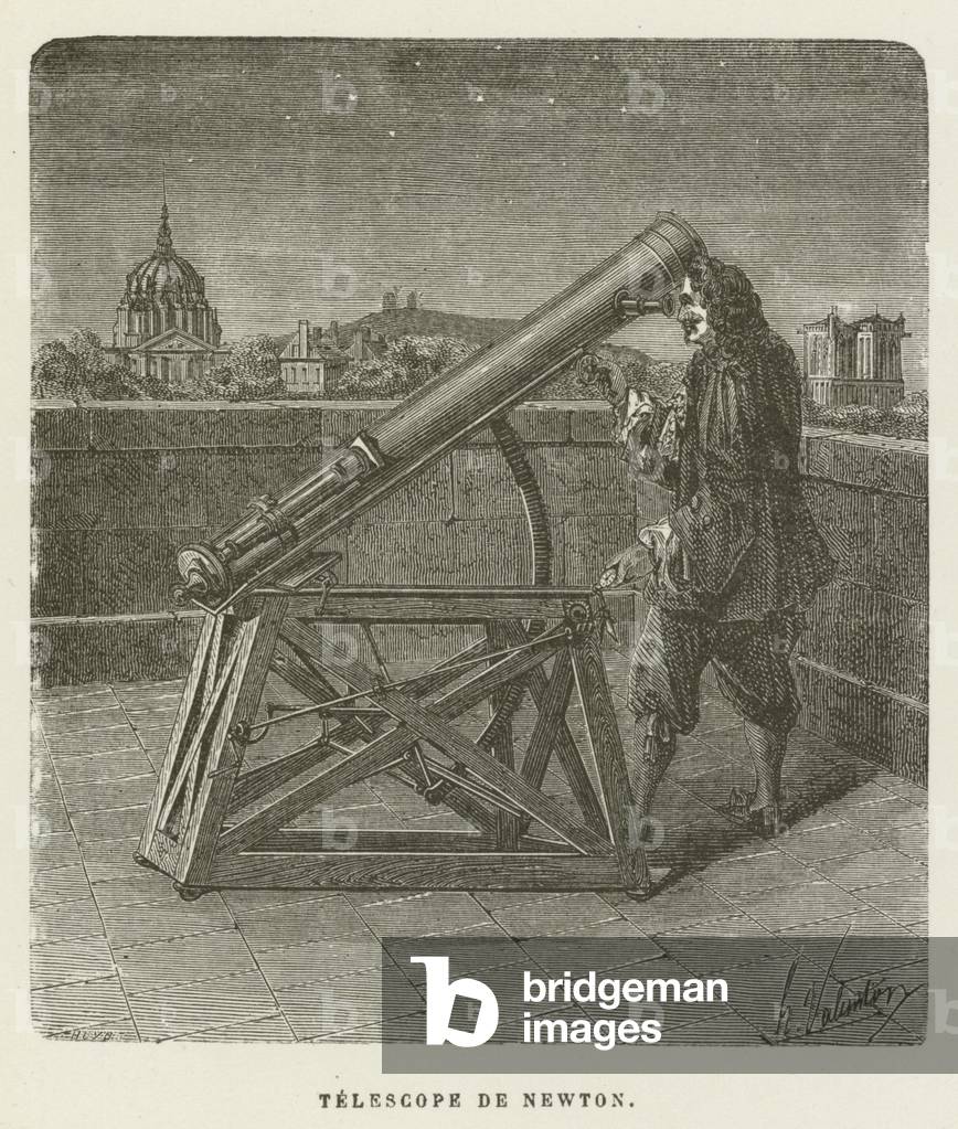 Telescope de Newton (engraving)