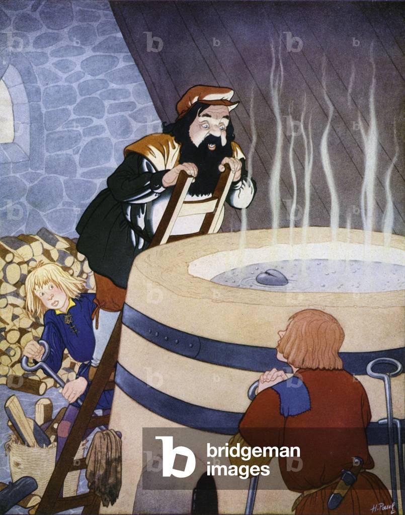 Illustration for The Happy Prince by Oscar Wilde (colour litho)