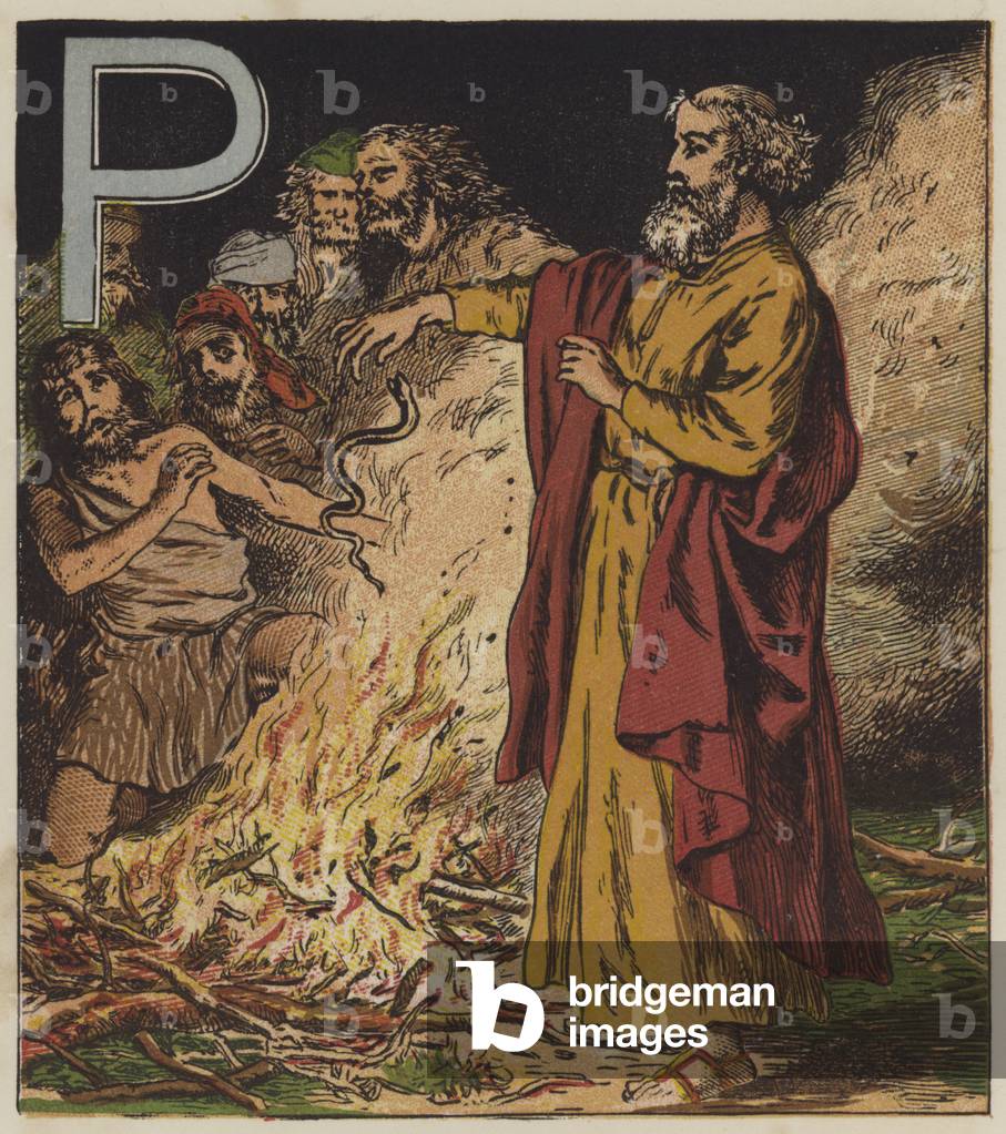 St Paul (colour litho)