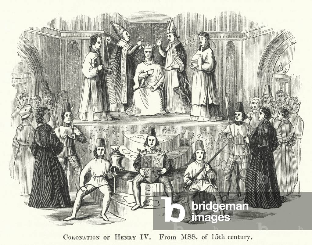 Coronation of Henry IV of England, 19th century (engraving)