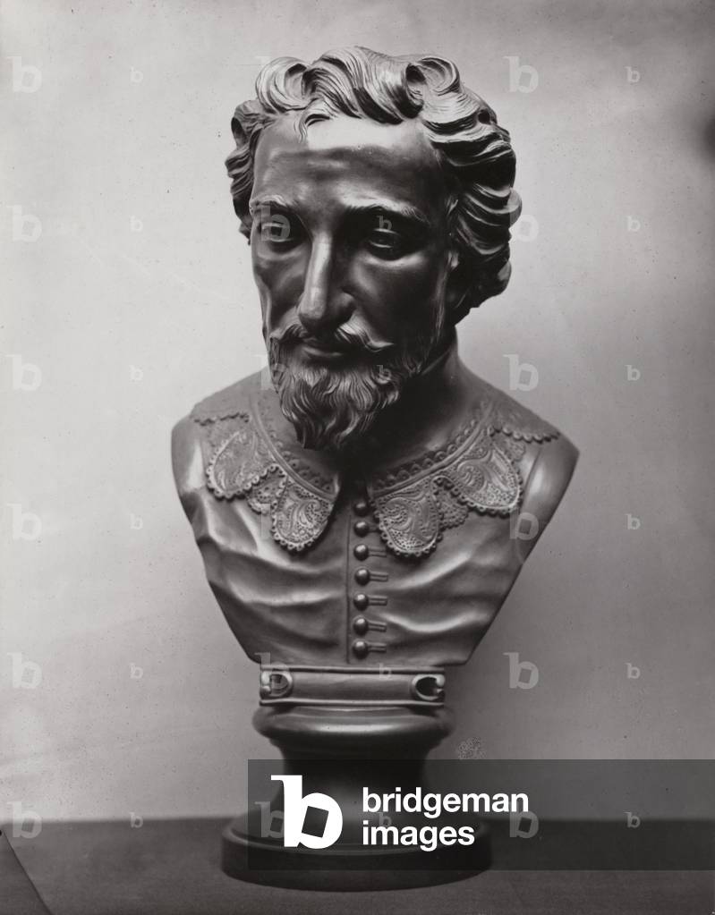 Wedgwood black basalt bust of the playwright Ben Jonson, 1775 (autotype)