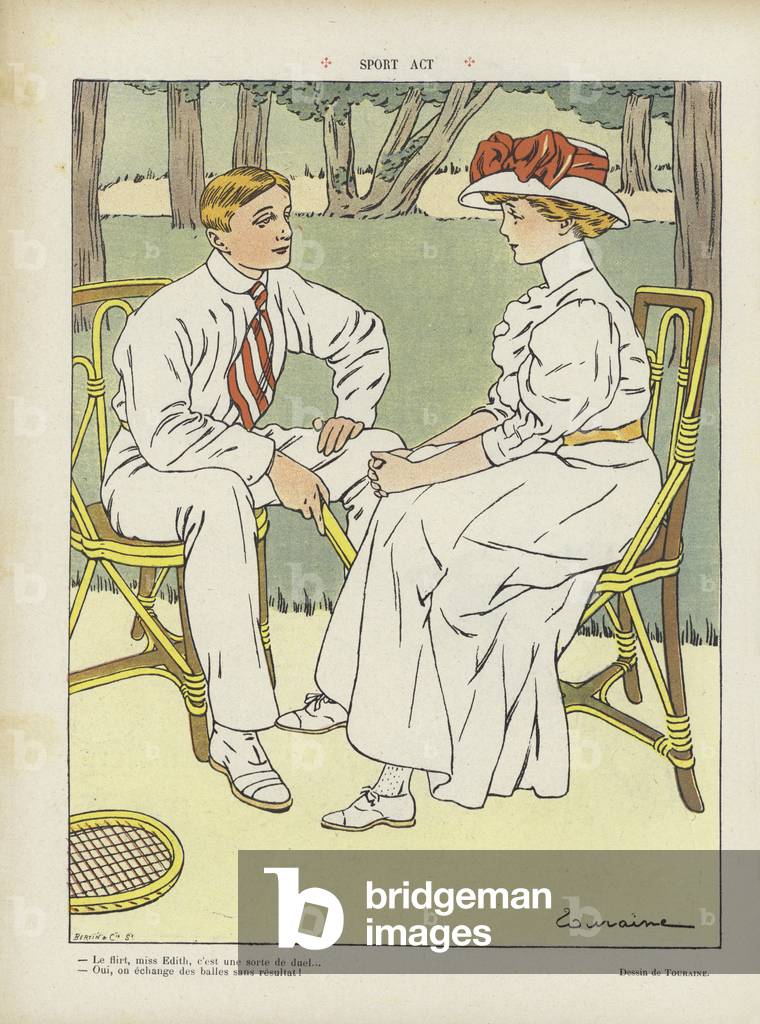 Illustration for Le Rire (colour litho)