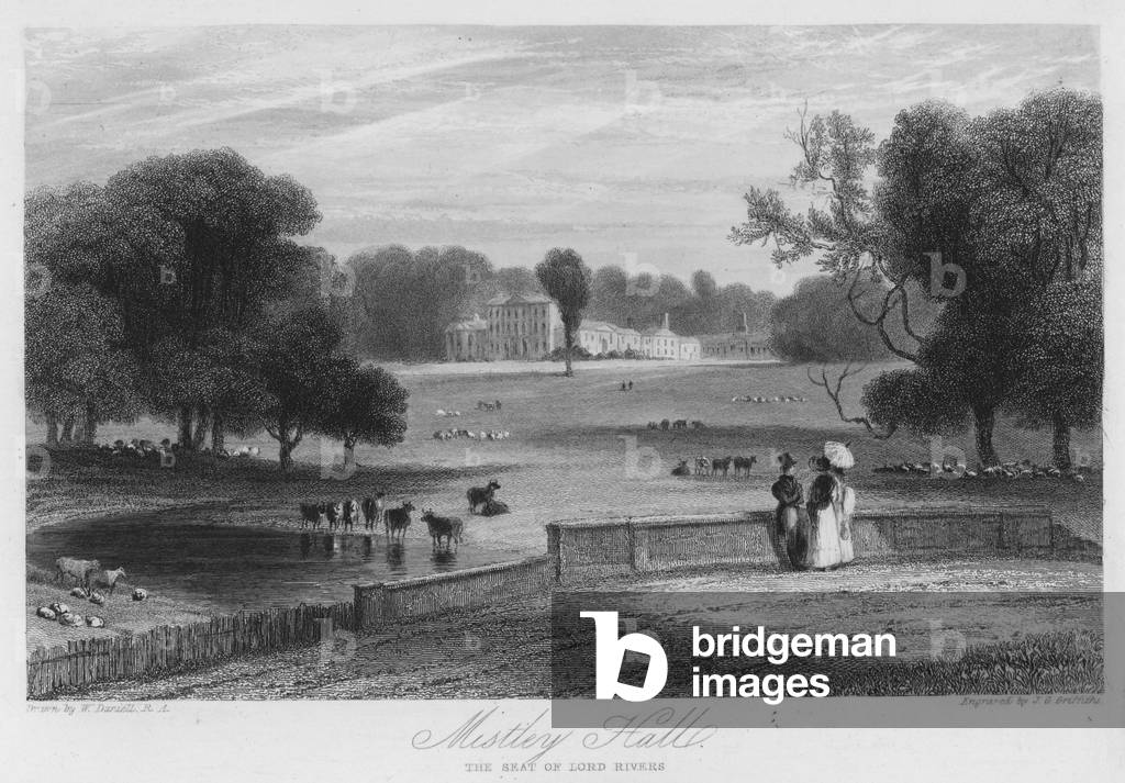Mistley Hall, the seat of Lord Rivers (engraving)