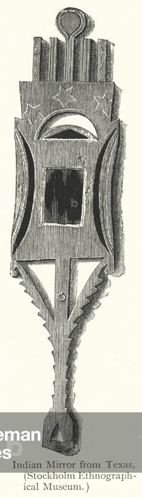 Indian Mirror from Texas (engraving)