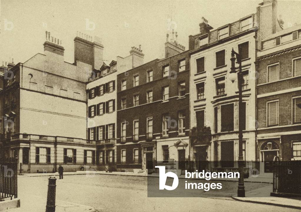 Audley Square, Mayfair (b/w photo)